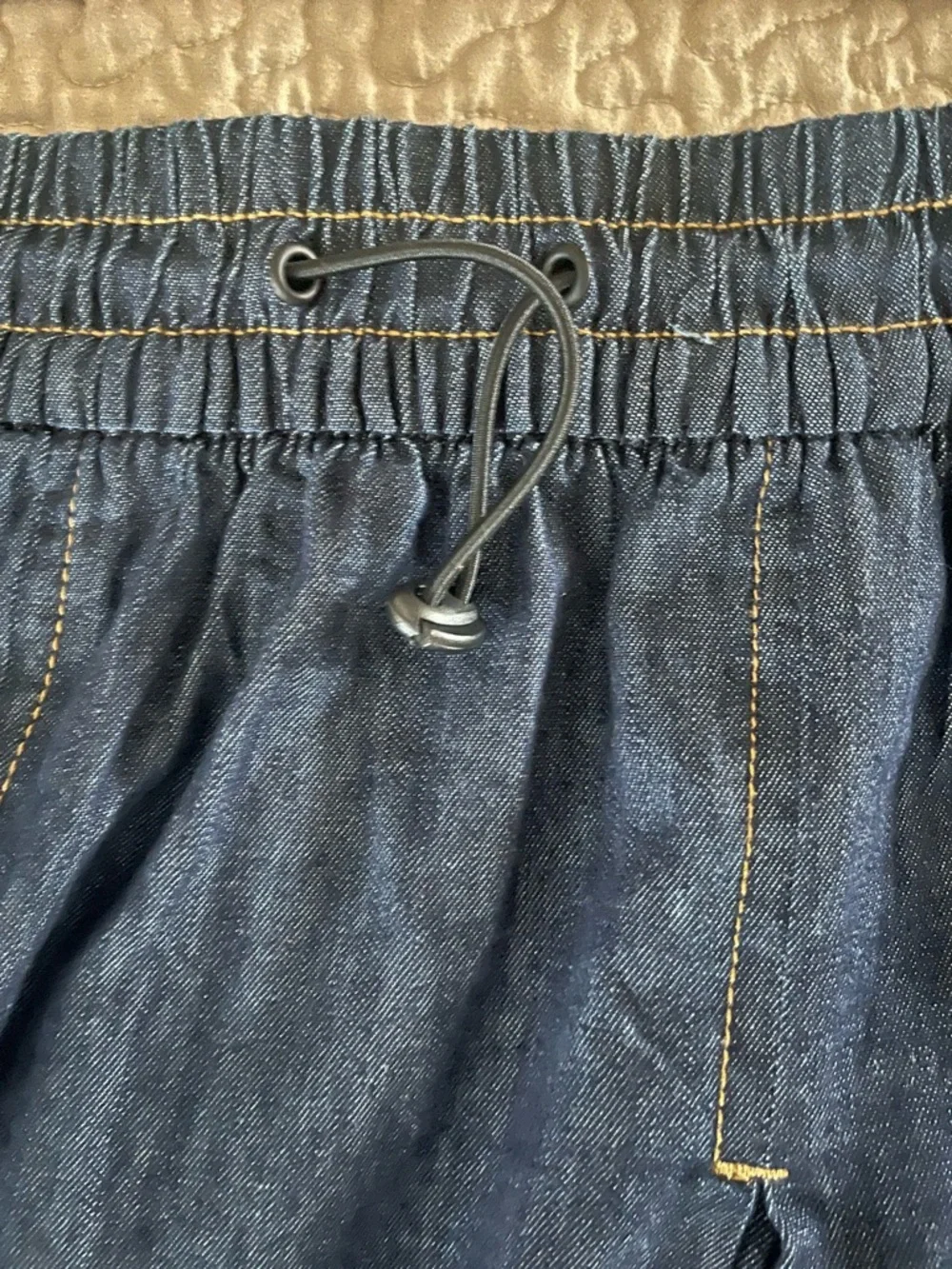 FREE ASSEMBLY Classic Dark Blue Denim Pleated Skirt - Picture 4 of 12